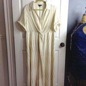 NWT Alfani 16W, Bone color, Maxi, Short cuffed sleeve; Special Occasion, Profess